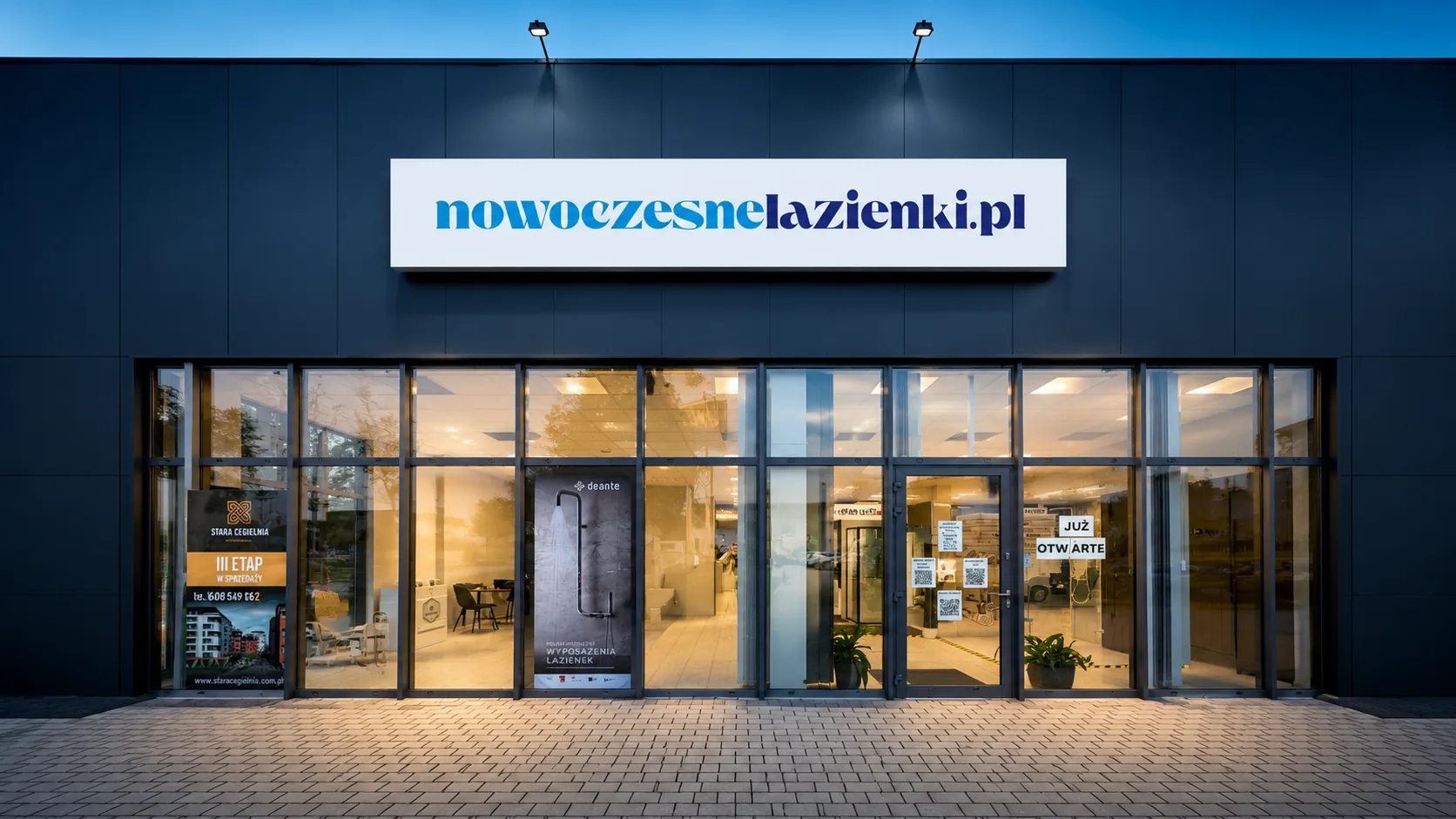 Wejście do showroomu przy Przemysłowej 2 w Mielcu